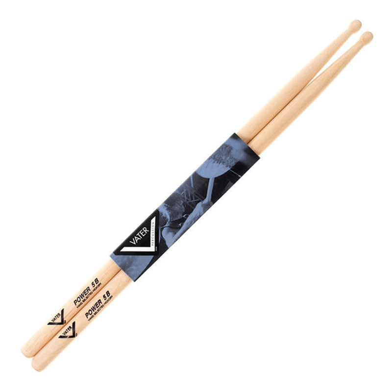 Vater Power 5B Wood Tip Drum Sticks - DRUM STICKS - VATER - TOMS The Only Music Shop